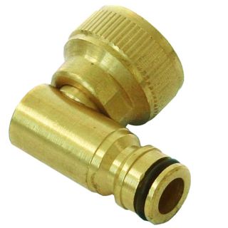 90º Swivel Threaded Adaptor - Brass