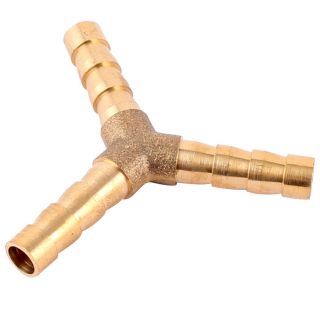 6mm Brass Y Connector