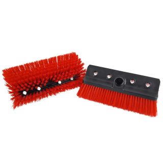 10 Inch Streamline Hi-Lo Brush - Medium Bristle - Water Fed Pole - Window Cleaning